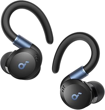 soundcore von Anker Sport X20, kabellose Workout Kopfhörer, drehbare und ausziehbare Ohrhaken, Geräu