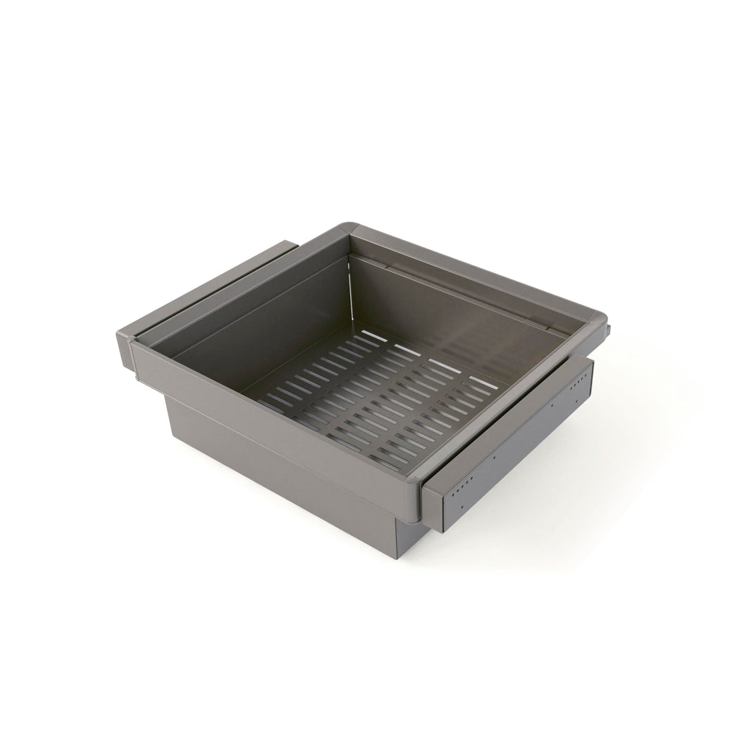 Emuca - Satz aus Metallkasten und ahmen für Schrank Quartz, mit Soft-Close- und Vollauszugsschienen,
