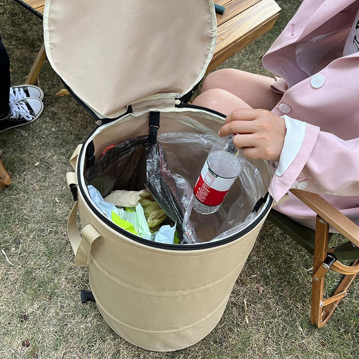 Faltbarer Camping Mülleimer 37 L Pop Up Mülleimer Fürs Auto Faltbar Abfalleimer Gartenabfallsack Mul