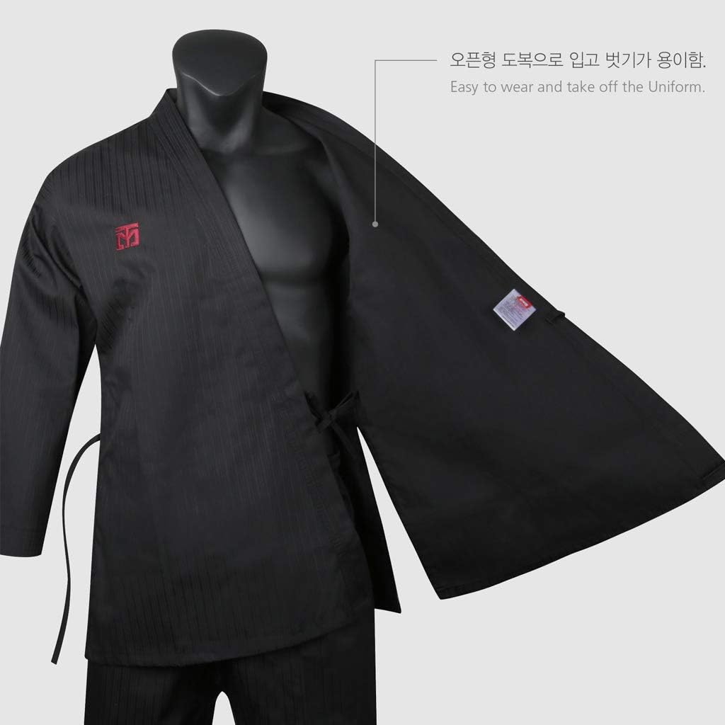 Mooto Koreanischer Taekwondo bs4 öffnen Art einheitliche dobok Hapkido für Mann 110 (100-110cm) (3.2