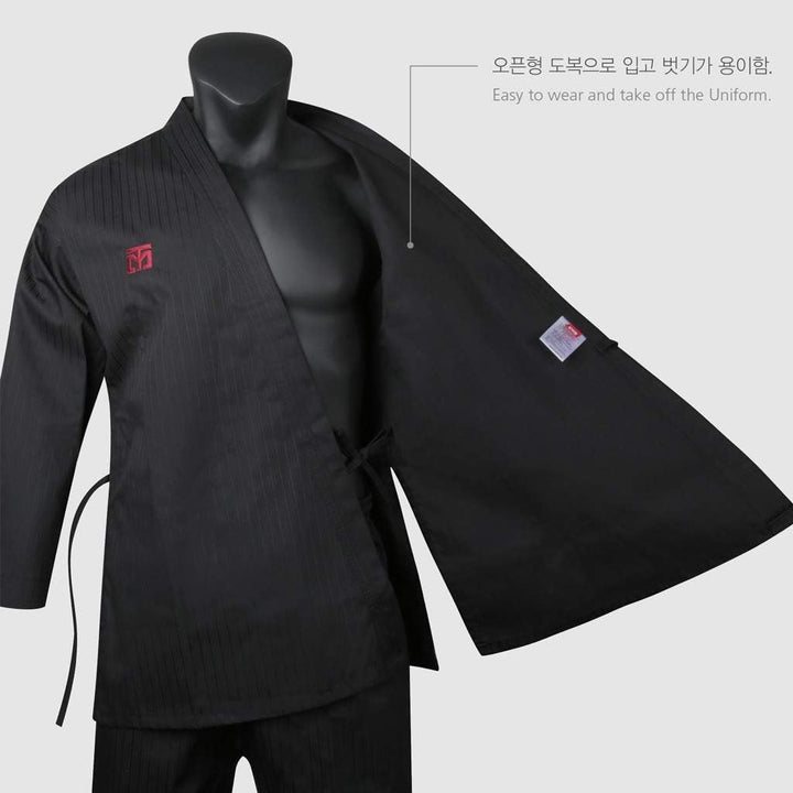 Mooto Koreanischer Taekwondo bs4 öffnen Art einheitliche dobok Hapkido für Mann 110 (100-110cm) (3.2