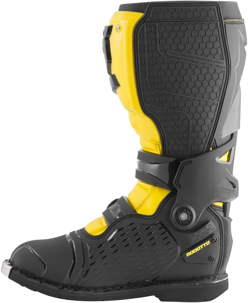 Bogotto MX-7 S Motocross Stiefel 45 EU Gelb Schwarz, 45 EU Gelb Schwarz