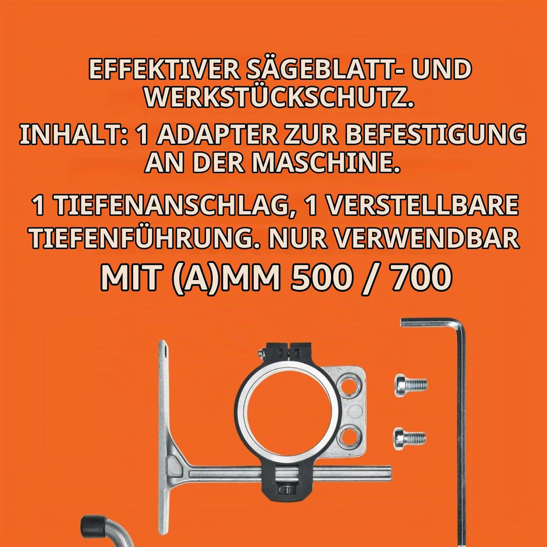 Fein Tiefenanschlag FMM/FSC (für alle E-Cut-Sägeblätter, verwendbar mit (A) MM 500/700, inkl. 1 Adap