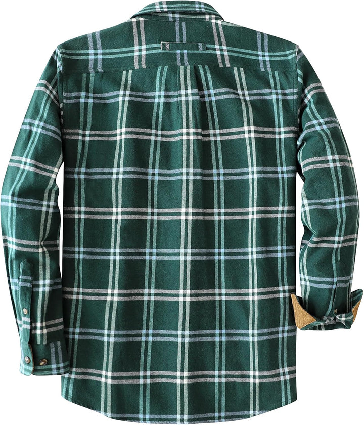 Dubinik® Flanellhemd Herren Button Down Kariert Baumwollhemd Freizeithemd Hemd Herren Langarm mit Zw