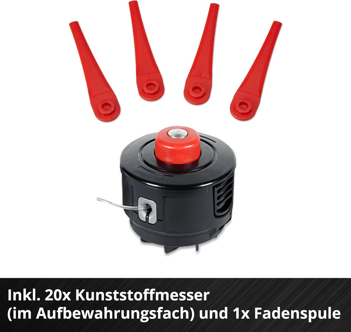 Einhell Akku-Rasentrimmer GE-CT 18/25-1 Li-Solo Power X-Change (18 V, 25 cm Schnittbreite, dreh-/nei