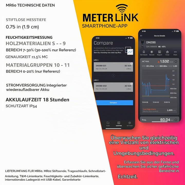 FLIR MR60 Feuchtigkeitsmessgerät Pro, MR60
