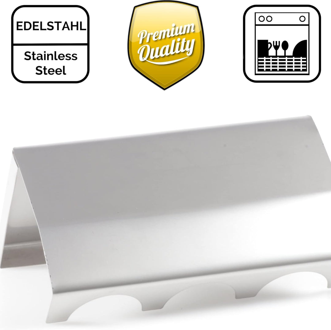 Kerafactum Profi Halter Ständer aus Edelstahl für Quetschflaschen Set für 3 Dosierflaschen Dressing