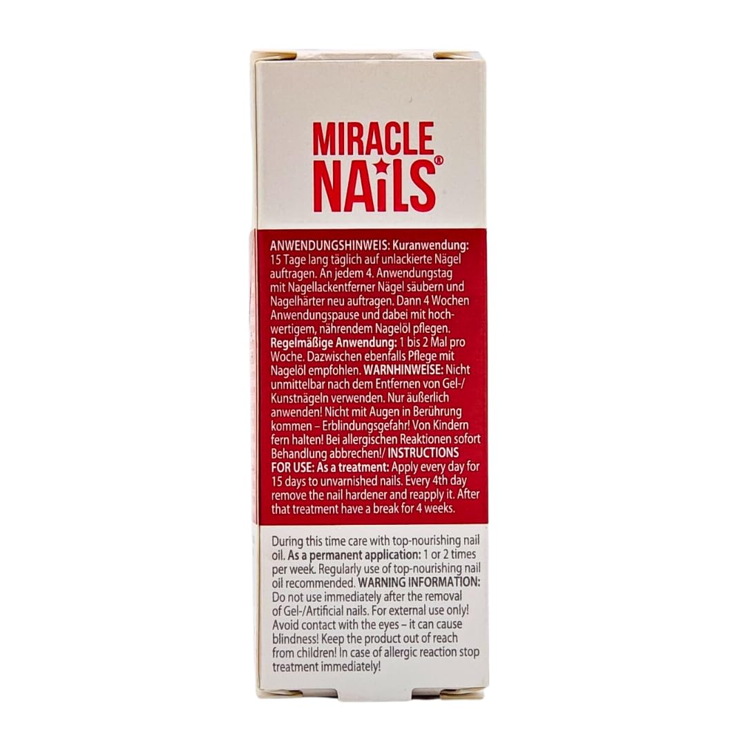 Miracle Nails Super Nagelhärter 3x 8 ml I Nagelstärker I Nagelverstärker I Nagellack I Nagelbruch I