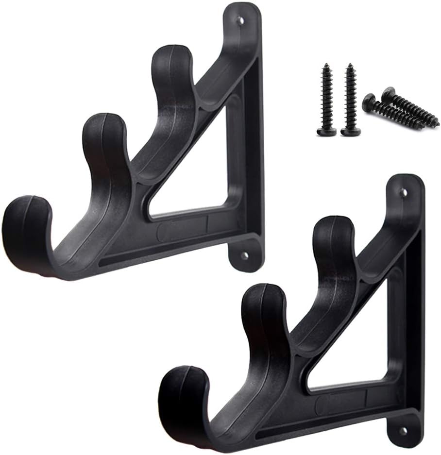 Croch Horizontal Wand Rutenhalter Rod Rack für 3 Angelruten 1 Paar, 1 Paar