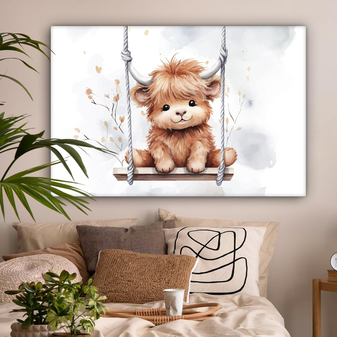 MuchoWow© Leinwandbild Gross 120x80 cm XXL Dekoration Bilder Aufhängen Wall Decoration Bilder Kinder