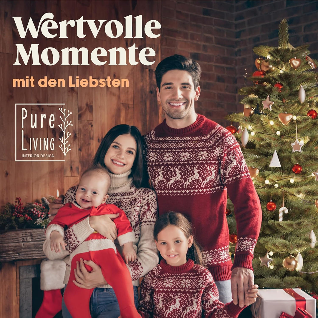 Premium Weihnachtsbaum künstlich 220cm -TESTSIEGER - Naturgetreu, dichte Zweige, Künstlicher Weihnac