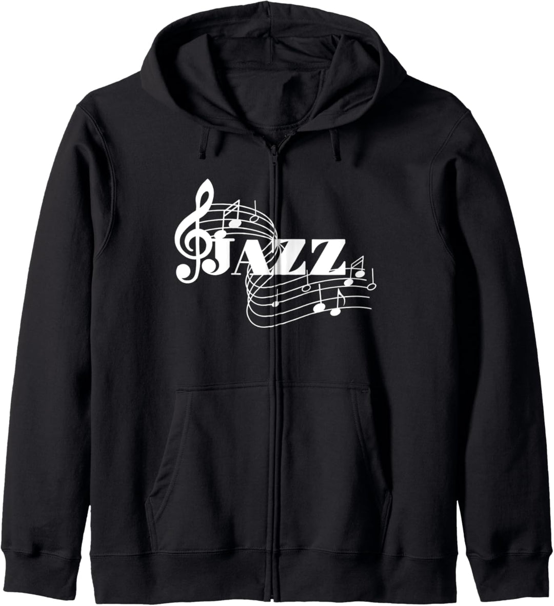 Jazzmusiker Noten Jazznoten Kapuzenjacke