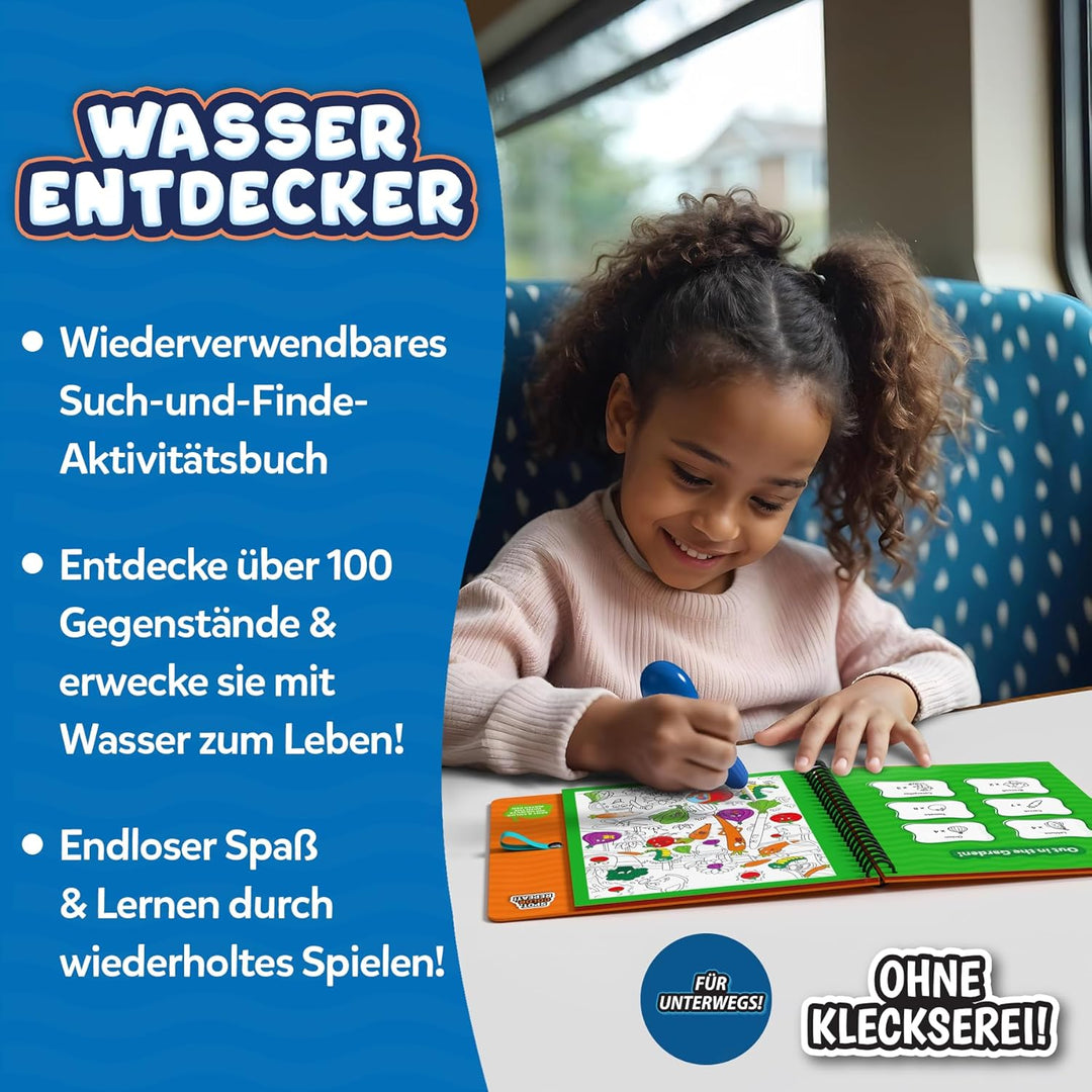 Skillmatics Wiederverwendbares Such- & Findebuch – Wasser Entdecker, kleckerfreie, lustige Lernaktiv