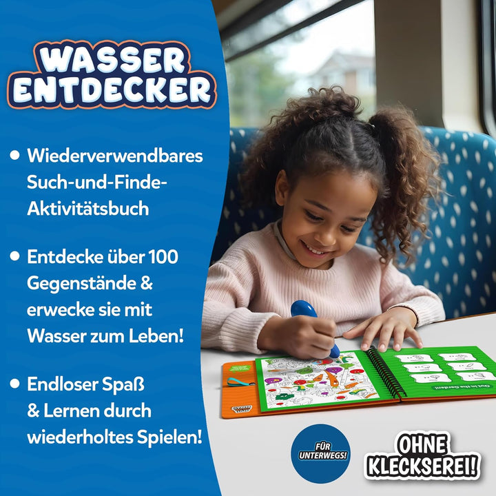 Skillmatics Wiederverwendbares Such- & Findebuch – Wasser Entdecker, kleckerfreie, lustige Lernaktiv