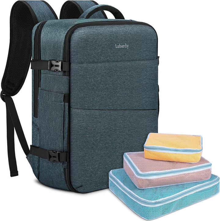 Lubardy 40L Laptop Rucksack Herren Wasserdicht 17.3 Zoll mit 3 Aufbewahrungstaschen Reiserucksack fü