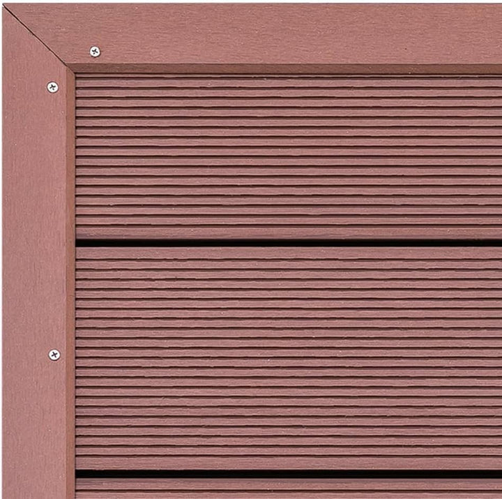 ShGaxin Bodenelement für Solardusche Braun 101x63x5,5 cm WPC, Bodenelement Für Solardusche, Platte F