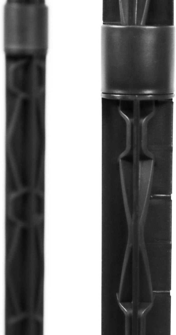 com-four® 2x Müllsackständer mit Deckel - in 3 möglichen Höhen aufbaubar - optimal für Heim, Garten,