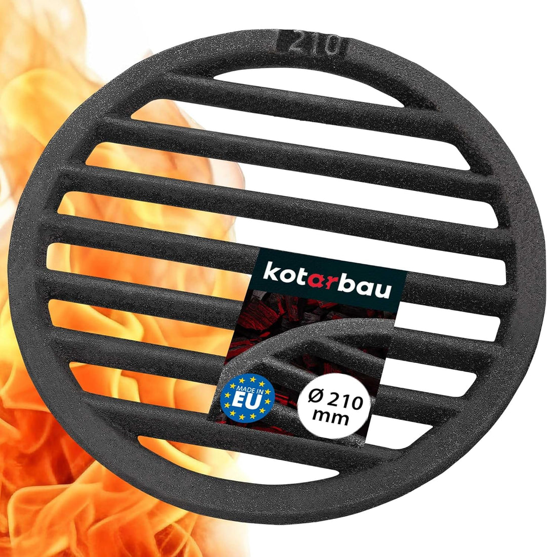 KOTARBAU Kaminrost Ø 21 cm Rundrost Kaminofen Tafelrost Ascherost Rost Ofengitter Kamin Ersatzteile