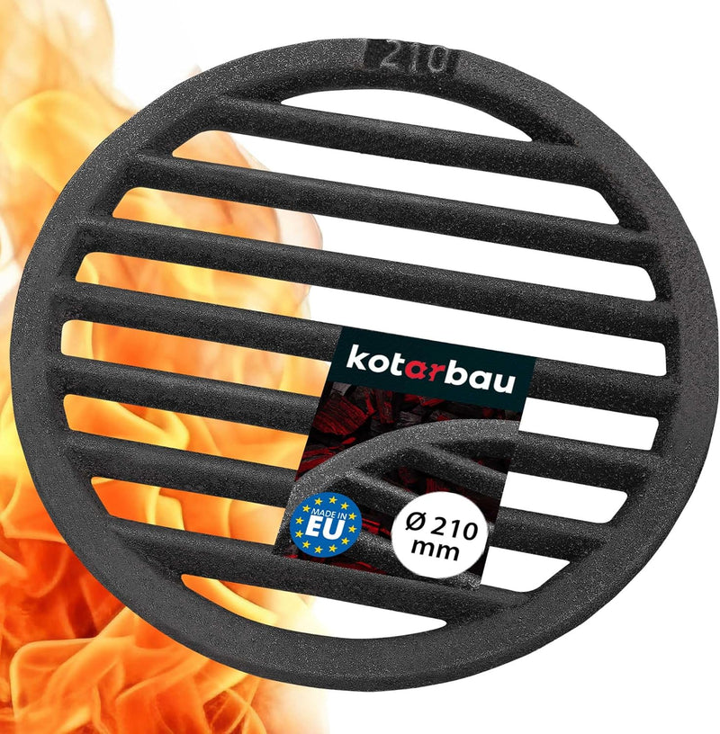KOTARBAU Kaminrost Ø 21 cm Rundrost Kaminofen Tafelrost Ascherost Rost Ofengitter Kamin Ersatzteile