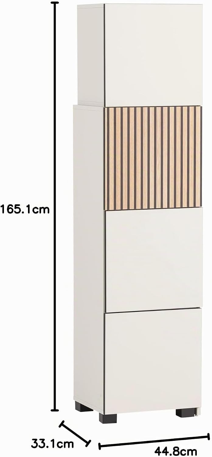 Schildmeyer 701941 Schieberegal Alexa, Holzwerkstoff, Cremebeige, Cremebeige