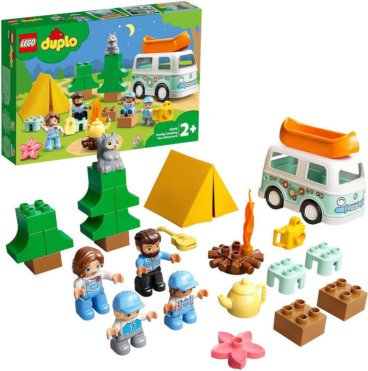 LEGO 10946 DUPLO Town Familienabenteuer mit Campingbus Single, Single