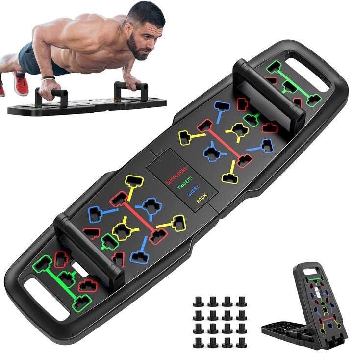 Premium Liegestützbrett Set Push Up Board Verbessertes Konzept 2024 Liegestütze Brett Liegestützgrif