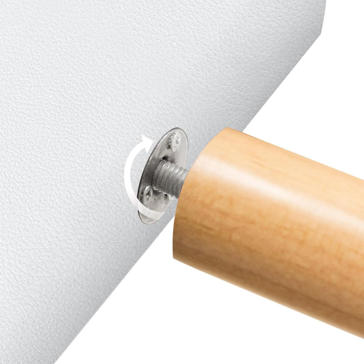 DHOME Kopfteil aus Kunstleder oder Stoff AQUALINE Pro Kopfteil Polsterkopfteil Luxusbett (Stoff Grau
