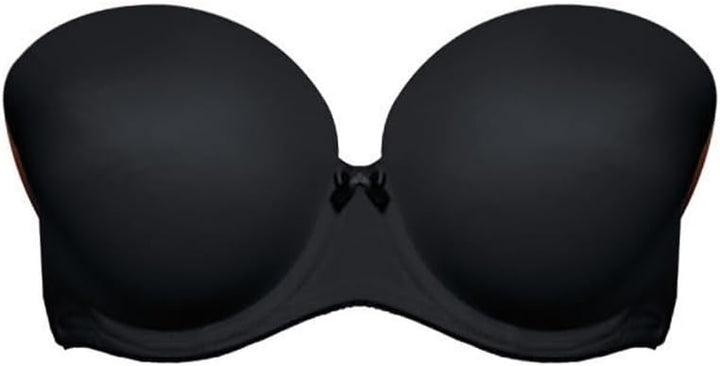 Freya Damen Deco UW geformter trägerloser BH, Schwarz, 70G