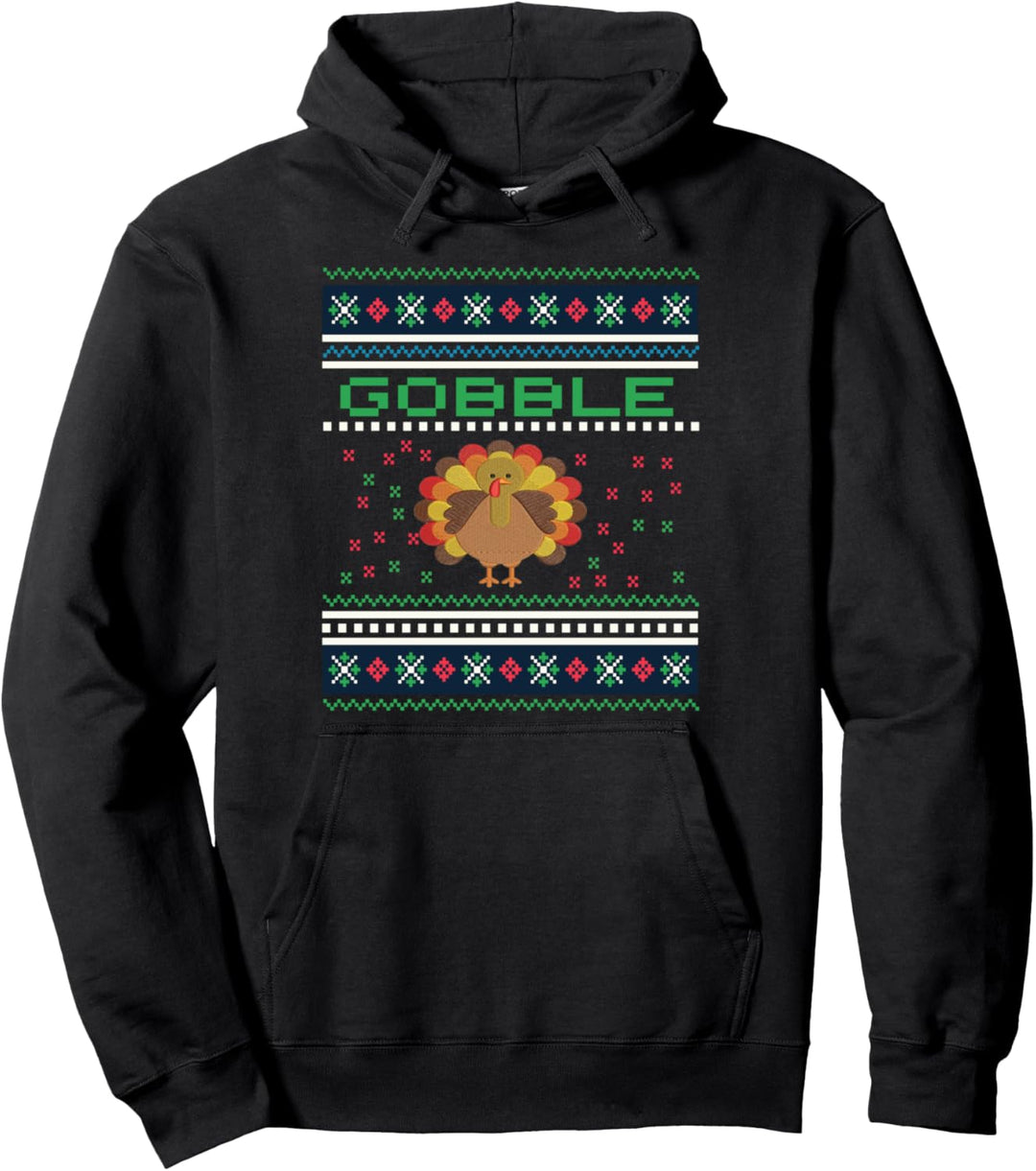 Erntedankfest Türkei Ugly Christmas Sweater Style Pullover Hoodie