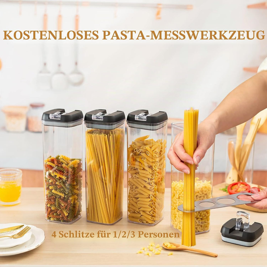Vorratsdosen Aufbewahrungsbox Küche Vorratsbehälter Aufbewahrung: 4 Stück Luftdichte Pasta Behälter