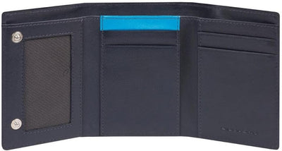 PIQUADRO Geldbörse für Herren PU4455BIO Blau Geldbörse Faltbar Rebuilt, blau, Taglia Unica, Modern