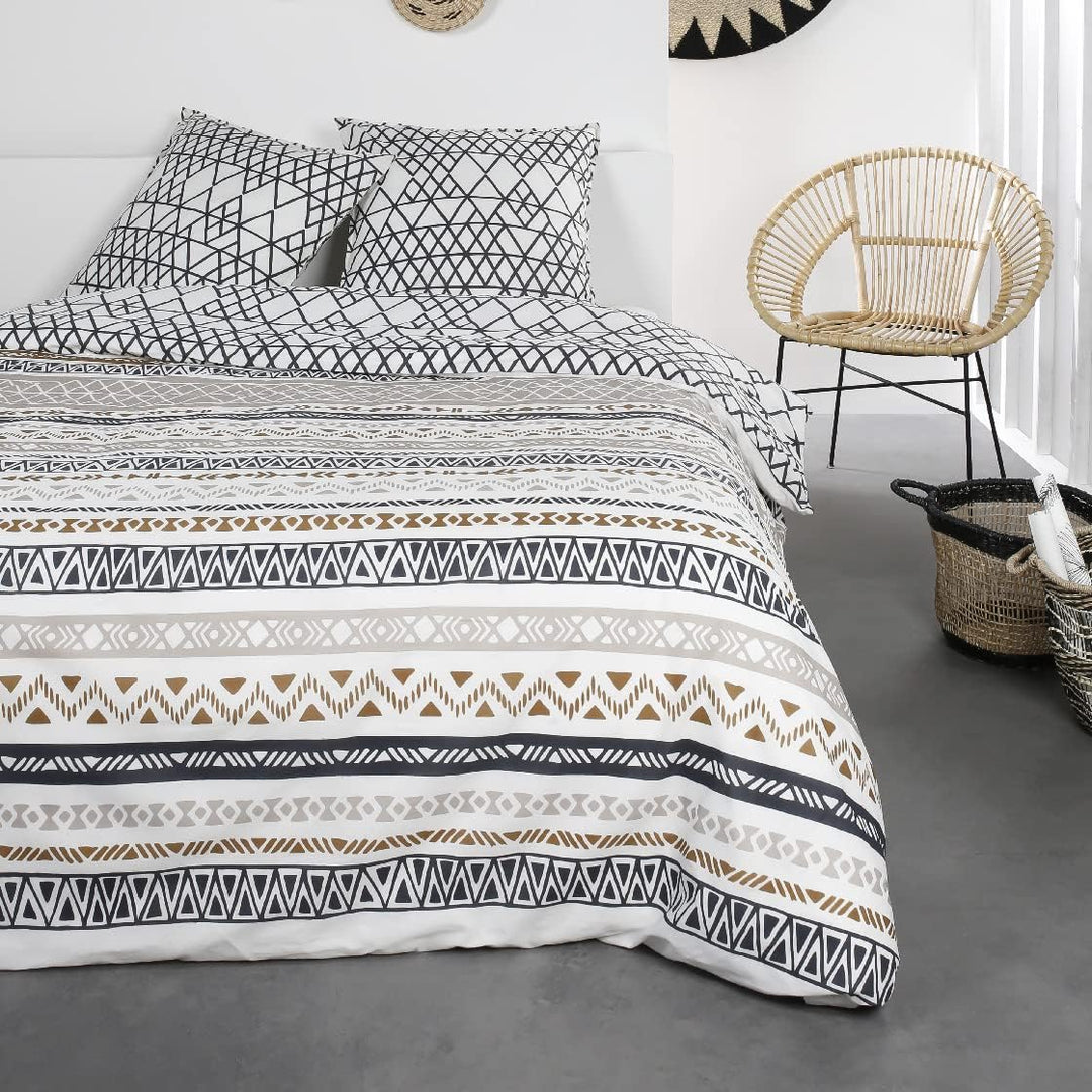 Today Bettwäsche für Doppelbett, 220 x 240 cm, Baumwolle, Motiv Sonnenschein, 7,20 cm Jumeau Weiss,