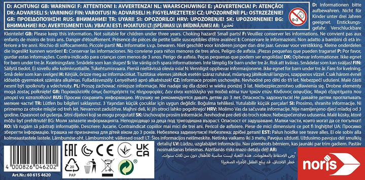 noris 606154620 - Kartenmischmaschine manuell inkl. Kurbel, für Kartengrösse bis 9, 2 x 6 cm, ab 8 J