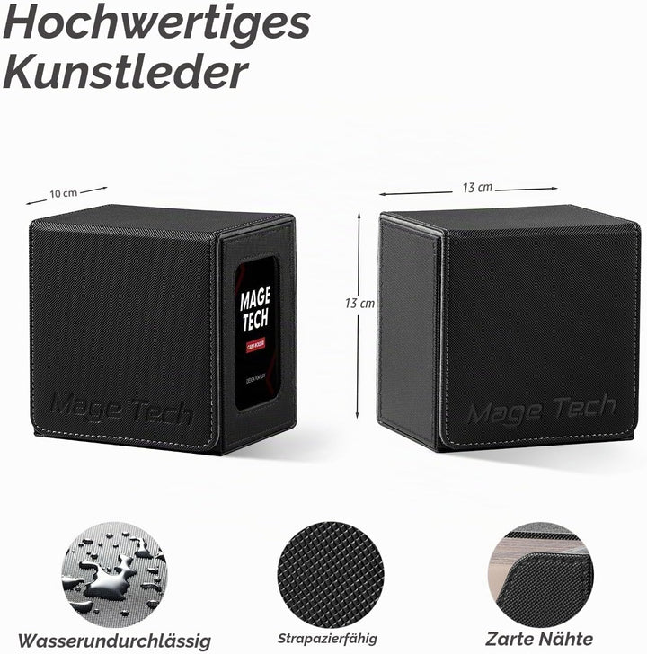 Commander Deck Box für MTG – Patentiertes Design, Commander Display, passend für 100 Doppelarmkarten