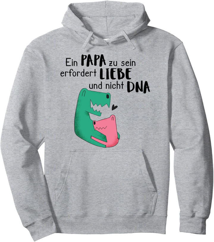 Stiefpapa Bonus Papa Ein Papa zu sein erfordert Liebe Dino Pullover Hoodie
