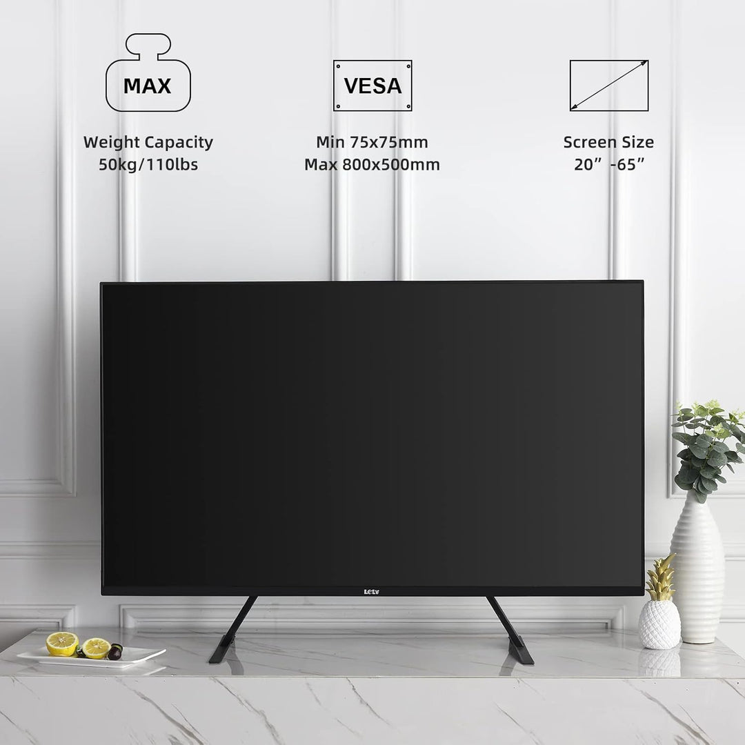 suptek Universal TV Standfüsse TV Beine Höhenverstellbarer TV Ständer für 22-65 Zoll TV LCD LED Flac