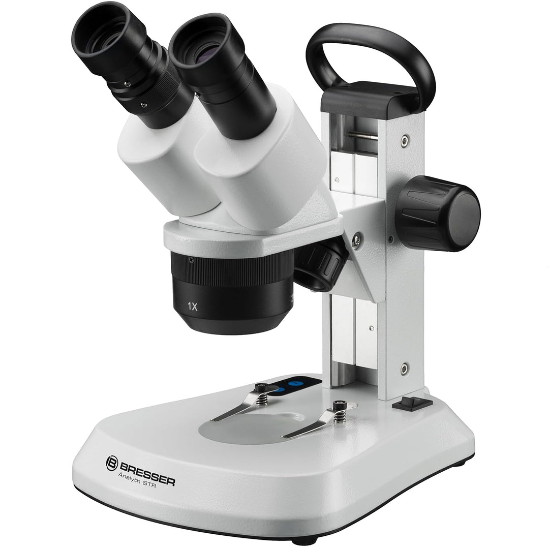 Bresser Mikroskop Analyth STR 10x - 40x Stereo Auflicht- und Durchlicht Mikroskop, Schwarz Binokular