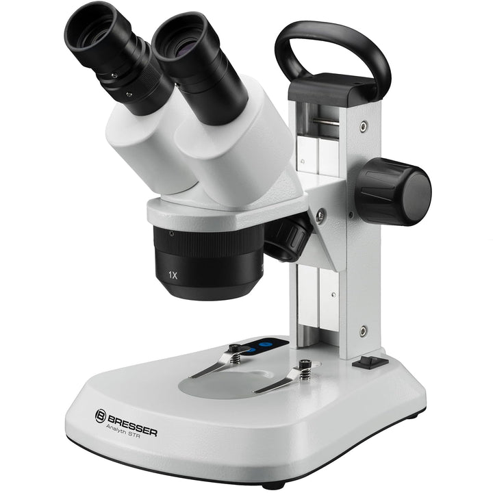 Bresser Mikroskop Analyth STR 10x - 40x Stereo Auflicht- und Durchlicht Mikroskop, Schwarz Binokular
