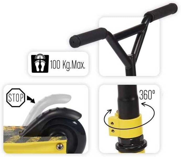 Technical Scooter SKIDS CONTROL Yellow, SKIDS CONTROL Yellow