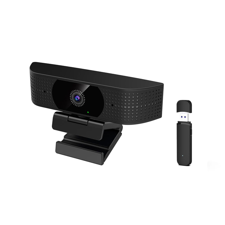 1080P Wireless Webcam für PC, Webcam mit geräuschreduzierendem Mikrofon, 92°FOV, 360° Drehung, Plug