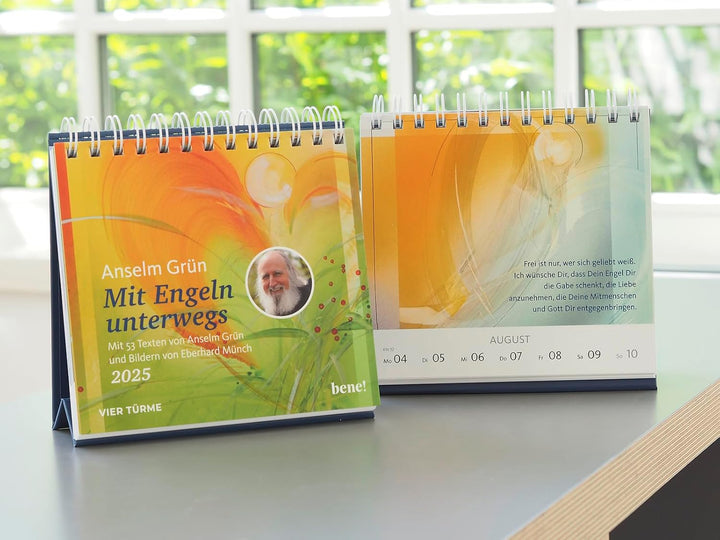 Wochenkalender 2025: Mit Engeln unterwegs: Mit 53 Texten von Anselm Grün und Bildern von Eberhard Mü