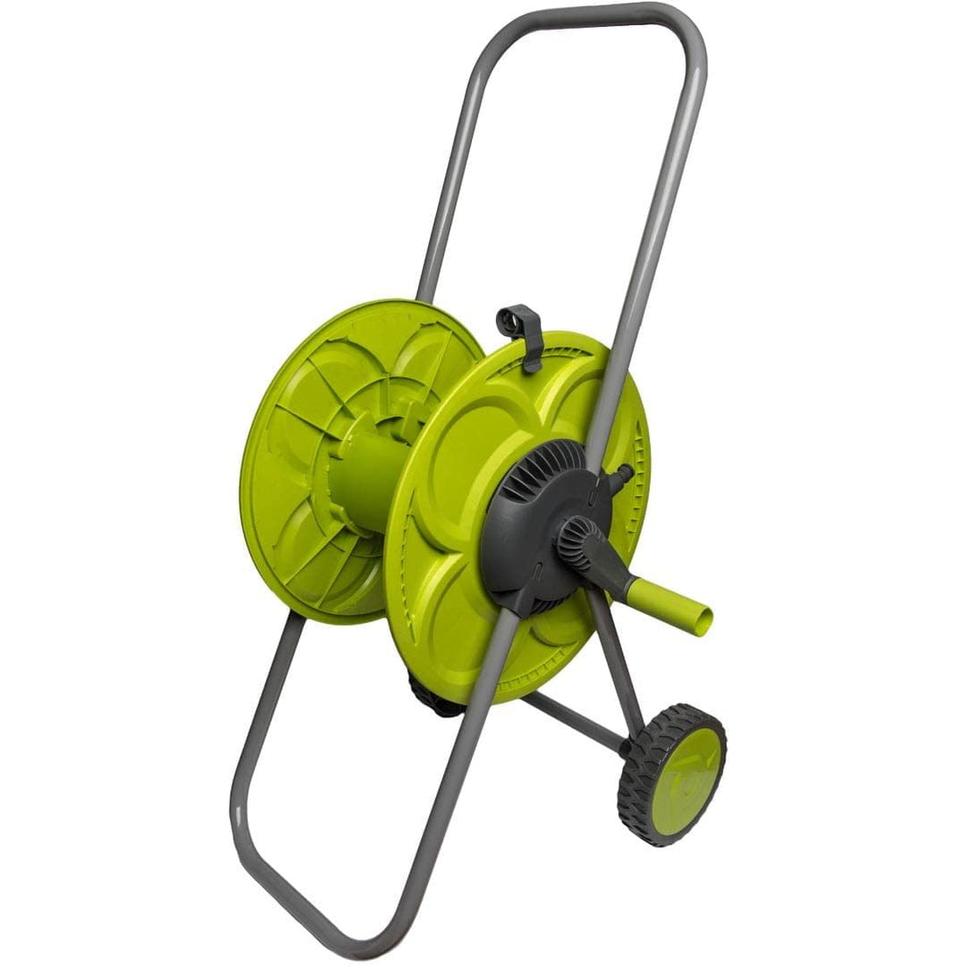 Bradas Schlauchwagen Schlauchtrommel Tragbar Schlauchhalter 1/2" 50m Lime LINE Clover LE-9104 2242