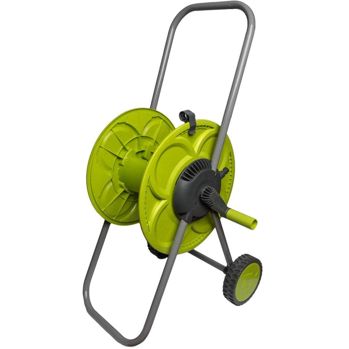 Bradas Schlauchwagen Schlauchtrommel Tragbar Schlauchhalter 1/2" 50m Lime LINE Clover LE-9104 2242