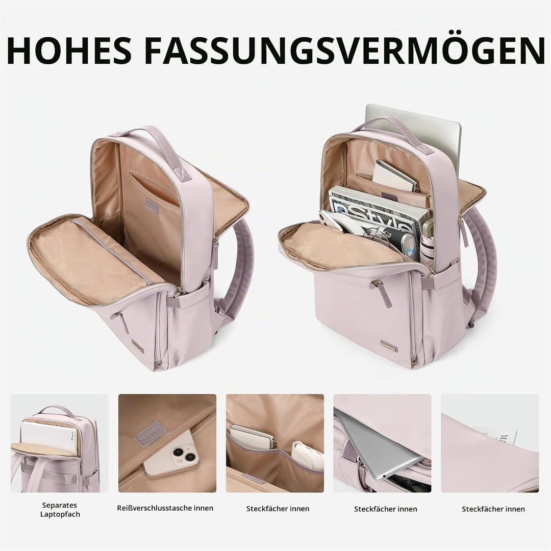 Stilvoller Laptop Rucksack für Damen von Fluggesellschaften zugelassen, Perfekt für die Arbeit das C