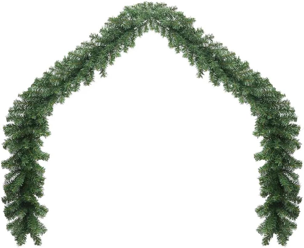 vidaXL Weihnachtsgirlande PVC 10m Tannengirlande Türgirlande Weihnachtsdeko 10 m