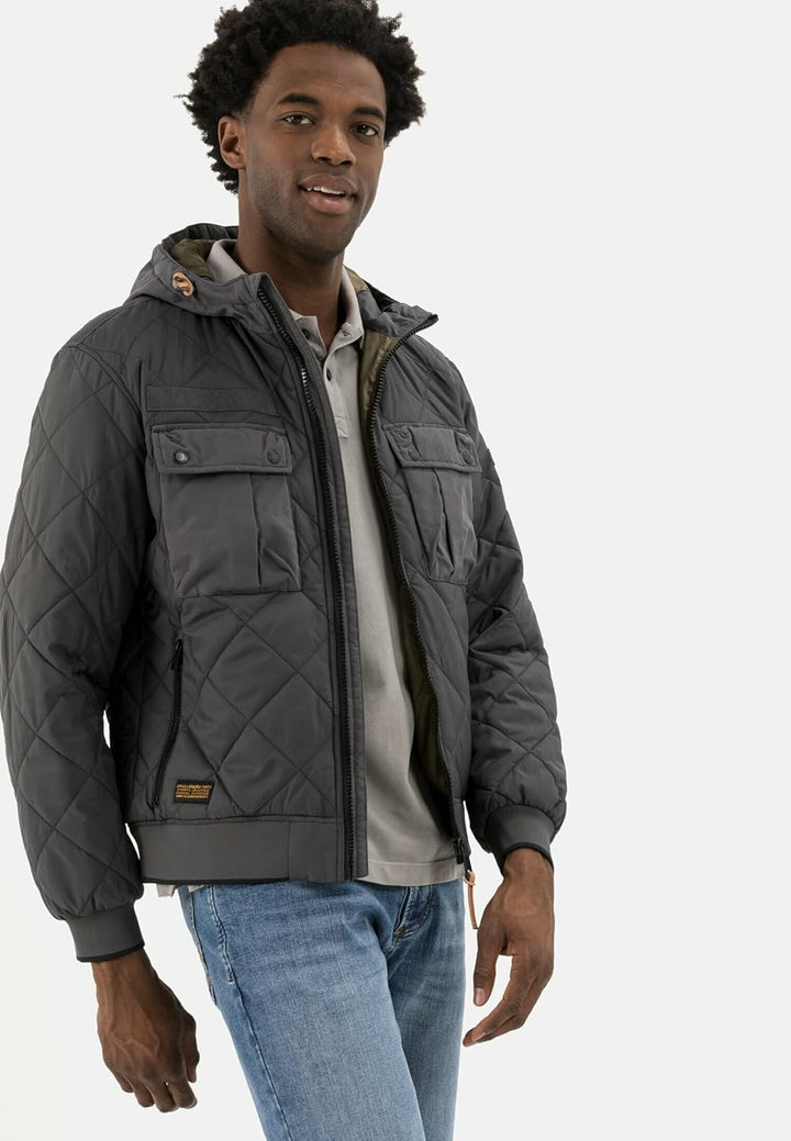 camel active Herren 430610/7U99 Jacke 52 Grau, 52 Grau