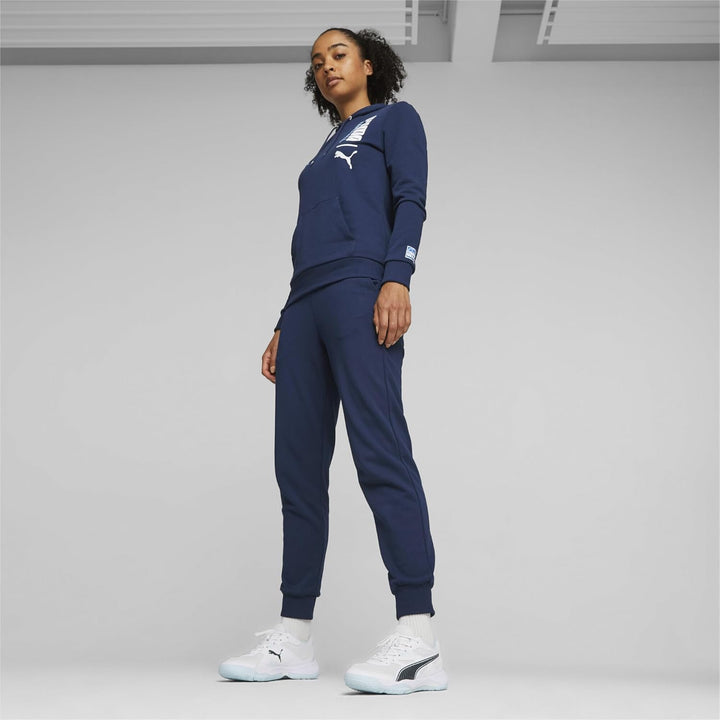 PUMA Unisex Solarflash Ii Indoor Court Shoe 38.5 EU Puma White Nitro Blue Shadow Gray, 38.5 EU Puma