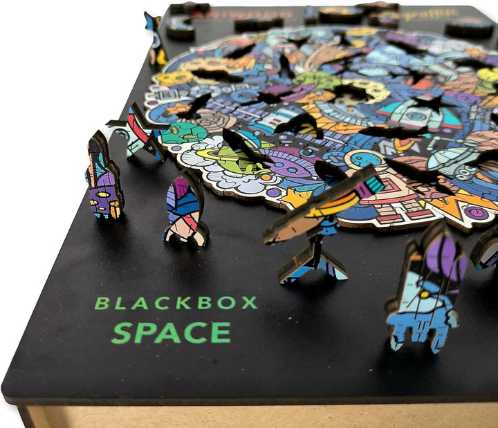 ANIWOOD Holzpuzzle Erwachsene Tieren. Gestanzter Deckel, Lebensgrosse Puzzle-Box. 3 Schwierigkeitsmo