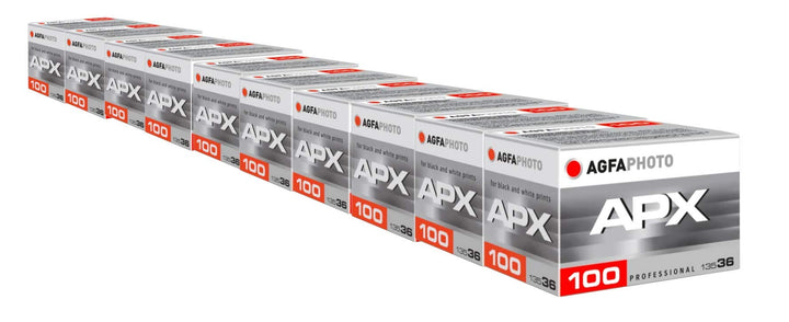 AgfaPhoto APX 100 Prof 135-36 schwarz / weiss Film (10-er Pack bis zu 360 Aufnahmen) 10 Stück 100 AS