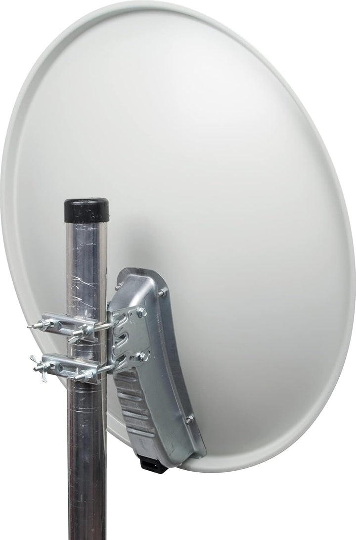 Schwaiger SPI621.0 Aluminium SAT-Spiegel, (Durchmesser 62 cm) Hellgrau, Hellgrau